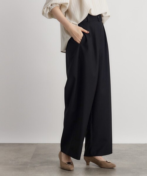 grove（グローブ）の「◆くるみバックルワイドパンツ（その他パンツ・レディース・ダークグレー/ブラック・01/02/03/04/05）」の9枚目の写真