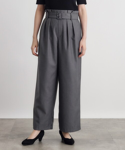 grove（グローブ）の「◆くるみバックルワイドパンツ（その他パンツ・レディース・ダークグレー/ブラック・01/02/03/04/05）」の13枚目の写真
