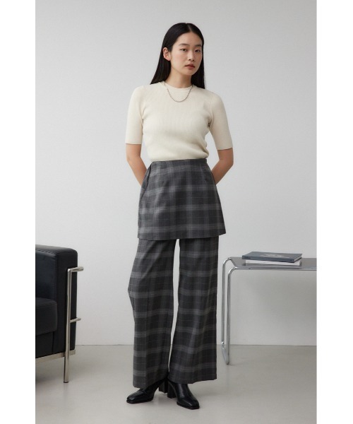 AZUL by moussy(アズールバイマウジー)の「ビスチェセットパンツ(スラックス・レディース・ブラック/グレー/ブラック系その他・SMALL/MEDIUM)」の7枚目の写真