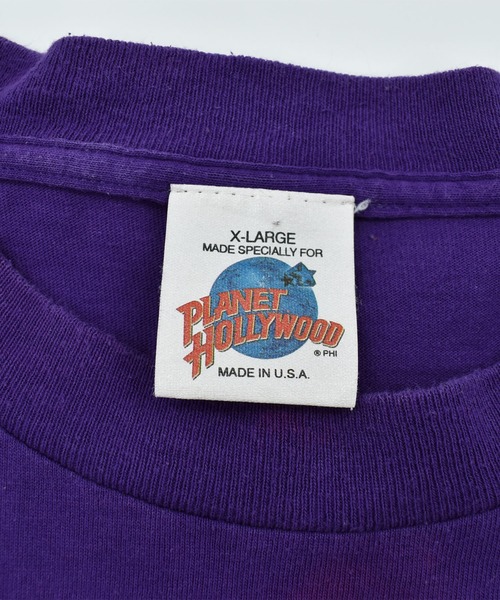 VINTAGE(ヴィンテージ)の「【ヴィンテージ古着】90’s PLANET HOLLYWOOD ロゴ Tシャツ(Tシャツ/カットソー・メンズ・パープル・X-LARGE)」の3枚目の写真