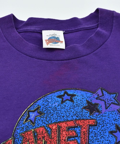 VINTAGE(ヴィンテージ)の「【ヴィンテージ古着】90’s PLANET HOLLYWOOD ロゴ Tシャツ(Tシャツ/カットソー・メンズ・パープル・X-LARGE)」の5枚目の写真