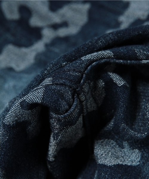 VENCEEXCHANGE（ヴァンスエクスチェンジ）の「カモフラケミカルウォッシュパンツ    （デニムパンツ・メンズ・ネイビー/ブルー・MEDIUM/SMALL/LARGE）」の11枚目の写真