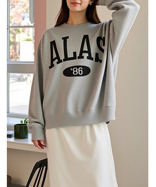 Edit Sheen（エディットシーン）の「ロゴプリントスウェット（スウェット・レディース・チャコールグレー/ブラック/ライトグレー・M）」の3枚目の写真