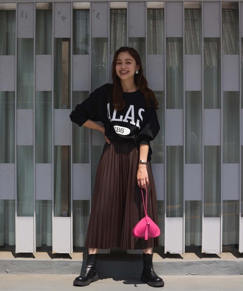 Edit Sheen（エディットシーン）の「ロゴプリントスウェット（スウェット・レディース・チャコールグレー/ブラック/ライトグレー・M）」の9枚目の写真