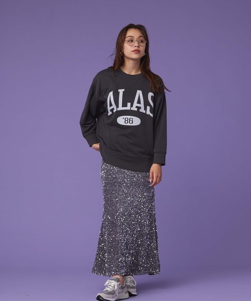 Edit Sheen（エディットシーン）の「ロゴプリントスウェット（スウェット・レディース・チャコールグレー/ブラック/ライトグレー・M）」の12枚目の写真