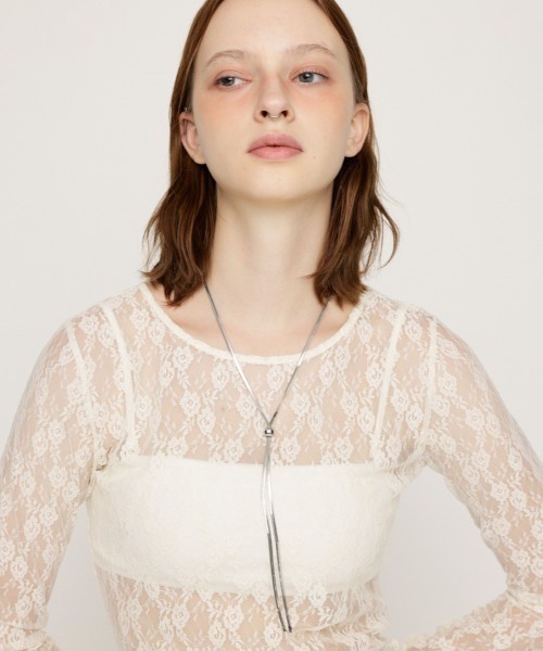 SLY（スライ）の「SNAKE CHAIN N/C スネーク チェーン ネックレス（ネックレス・レディース・シルバー/ゴールド・FREE）」の6枚目の写真