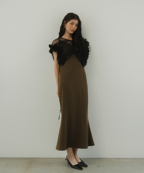 ANDRESD」 コンビワンピース L カーキ