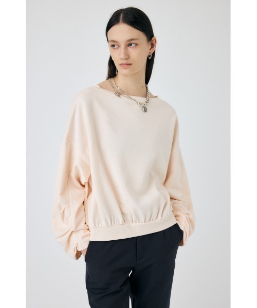 MOUSSY(マウジー)の「OFF SHOULDER スウェット(スウェット・レディース・ホワイト/ライトブラック/ライトピンク・FREE)」の3枚目の写真
