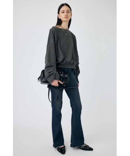 MOUSSY(マウジー)の「OFF SHOULDER スウェット(スウェット・レディース・ホワイト/ライトブラック/ライトピンク・FREE)」の5枚目の写真