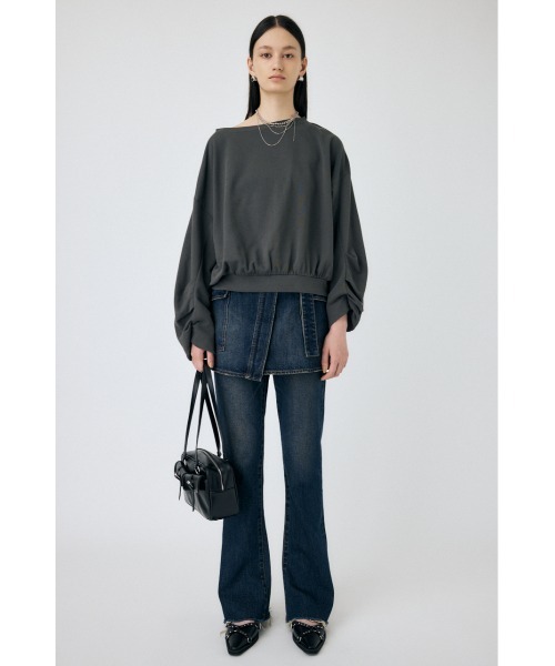 MOUSSY(マウジー)の「OFF SHOULDER スウェット(スウェット・レディース・ホワイト/ライトブラック/ライトピンク・FREE)」の7枚目の写真