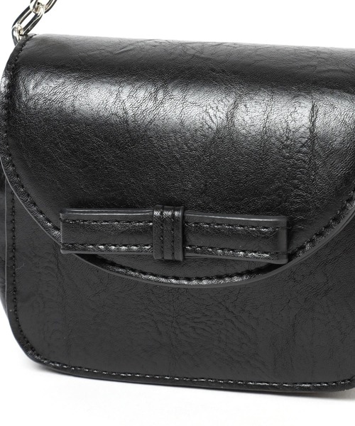 Heather(ヘザー)の「リボンミニショルダーBAG 203237(ショルダーバッグ・レディース・ブラック/シルバー/レッド・ONE SIZE)」の15枚目の写真