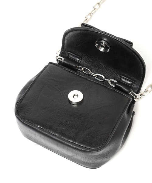 Heather(ヘザー)の「リボンミニショルダーBAG 203237(ショルダーバッグ・レディース・ブラック/シルバー/レッド・ONE SIZE)」の10枚目の写真