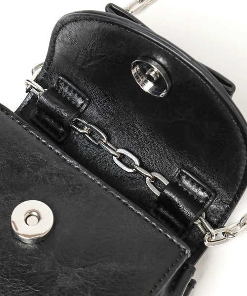 Heather(ヘザー)の「リボンミニショルダーBAG 203237(ショルダーバッグ・レディース・ブラック/シルバー/レッド・ONE SIZE)」の11枚目の写真