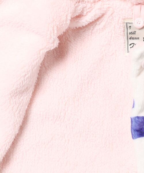 HAKKA BABY（ハッカベビー）の「[ベビー]MIXスミレプリントボアポンチョ（ポンチョ・キッズ・ピンク・FREE）」の3枚目の写真