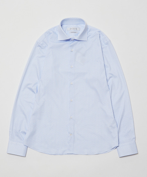 MEN'S MELROSE(メンズメルローズ)の「HITOYOSHIダブルネームシャツ プレミアムコットンジャージワイドカラーシャツ(シャツ/ブラウス・メンズ・ネイビー/ブルー・2/3/4/5)」の12枚目の写真