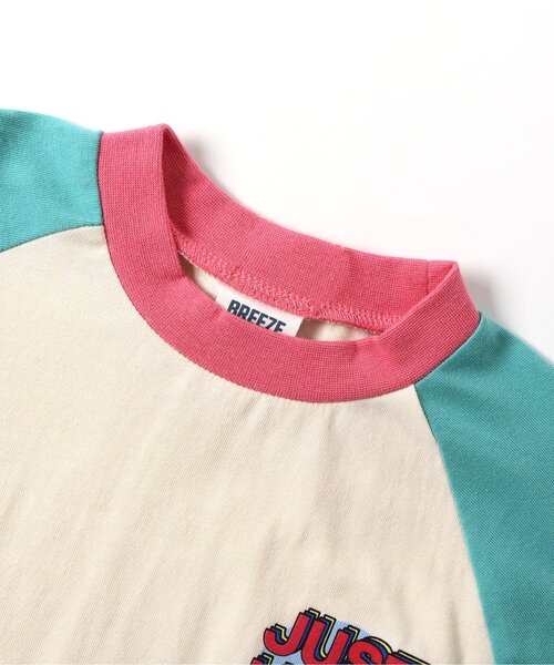 BREEZE（ブリーズ）の「ラグランPOPロンT（Tシャツ/カットソー・キッズ・グリーン/ネイビー・140/90/100/110/120/80/130）」の5枚目の写真