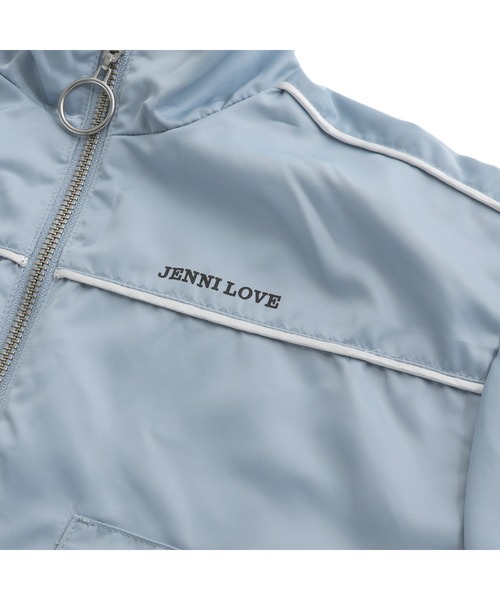 JENNI love（ジェニィラブ）の「【セットアップ対応】パイピングスタンドカラーブルゾン（ブルゾン・キッズ・サックスブルー/ブラック/オフホワイト・130cm/140cm/150cm/160cm）」の8枚目の写真