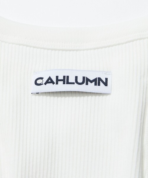 CAHLUMN（カウラム）の「CAHLUMN/カウラム American Sleeve Cropped A-SHIRT/アメリカンスリーブ クロップド タンクトップ（タンクトップ・メンズ・ホワイト・MEDIUM/SMALL）」の2枚目の写真