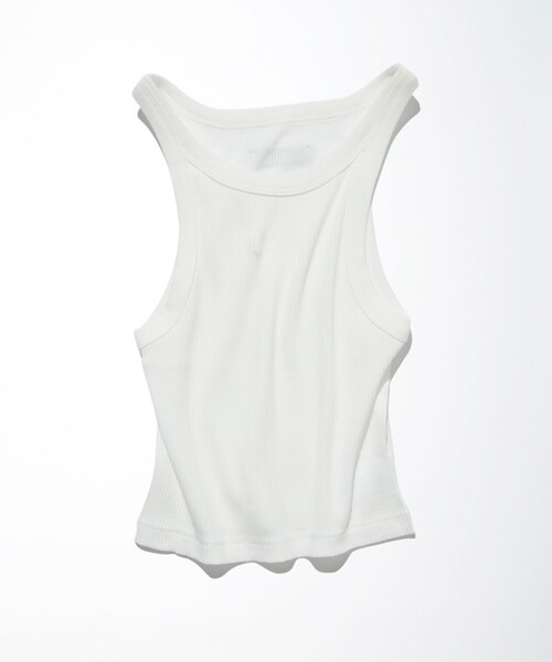 CAHLUMN（カウラム）の「CAHLUMN/カウラム American Sleeve Cropped A-SHIRT/アメリカンスリーブ クロップド タンクトップ（タンクトップ・メンズ・ホワイト・MEDIUM/SMALL）」の3枚目の写真