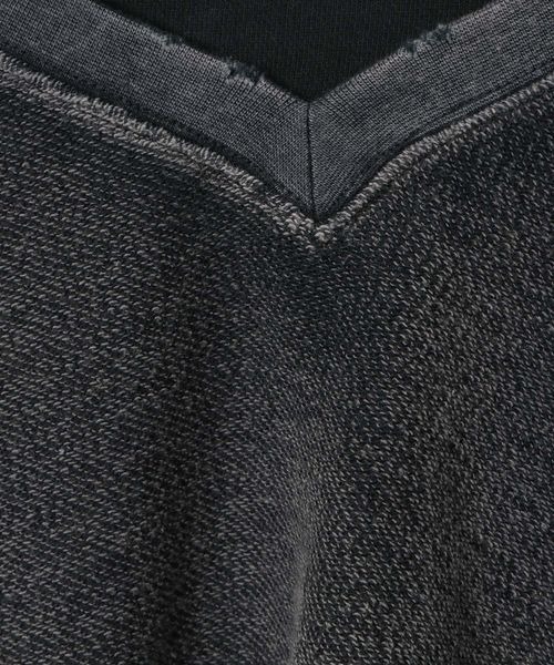 JEANASIS（ジーナシス）の「ハンドブリーチショートVプルオーバー/160536（スウェット・レディース・ブラック系その他/ブラック/パープル系その他・FREE）」の11枚目の写真