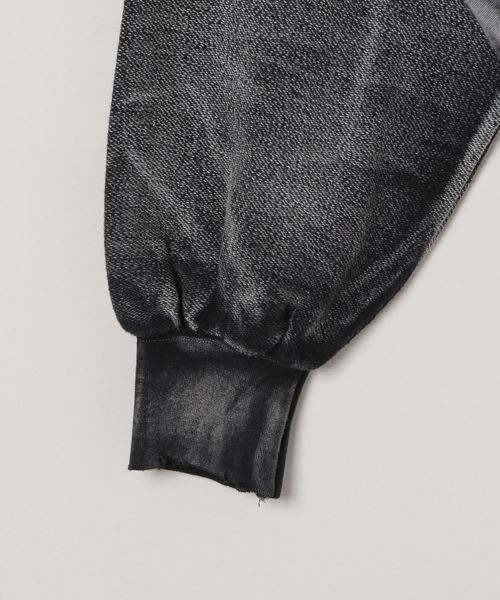 JEANASIS（ジーナシス）の「ハンドブリーチショートVプルオーバー/160536（スウェット・レディース・ブラック系その他/ブラック/パープル系その他・FREE）」の17枚目の写真