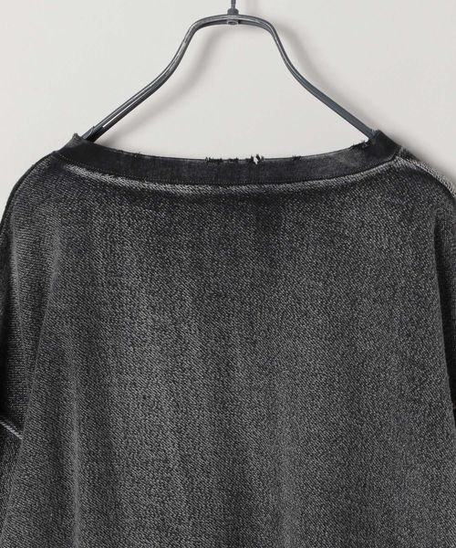 JEANASIS（ジーナシス）の「ハンドブリーチショートVプルオーバー/160536（スウェット・レディース・ブラック系その他/ブラック/パープル系その他・FREE）」の9枚目の写真
