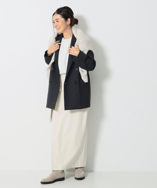 【美品】2024 デミルクスビームス 2ボタン ダブルブレスト ジャケット Demi-Luxe BEAMS（デミルクス ビームス）の「2ボタン ダブル