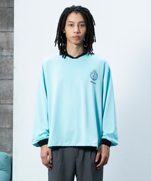 Glanss(グランス)の「glanss game shirts / ゲームユニフォームTシャツ 裾ドローコード付【ユニセックス】(Tシャツ/カットソー・メンズ・ブラック/グレー/ブルー・1/2)」の15枚目の写真