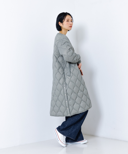 TAION オーバーサイズ ダウン ロングジャケット　ダウンジャケット　コート TAION（タイオン）の「【TAION】 オーバーサイズ ダウン ロング