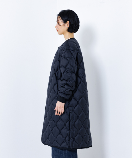 TAION(タイオン)の「【TAION】 オーバーサイズ ダウン ロングジャケット(ダウンジャケット/コート・レディース・モスグリーン/ブラック/グレイッシュベージュ・S)」の11枚目の写真