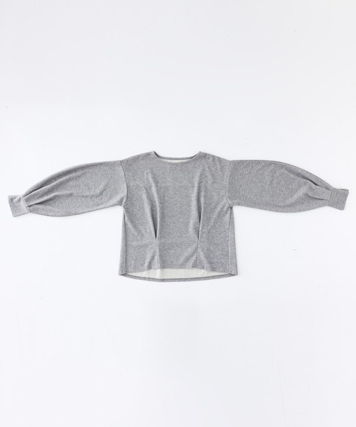 n'OrLABEL(ノアールレーベル)の「カフススリット微起毛カットソー(Tシャツ/カットソー・レディース・ボルドー/杢グレー/ブラック・1/2)」の8枚目の写真