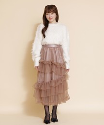 LERASE（レラーズ）の「チュールフリルティアードスカート（スカート）」