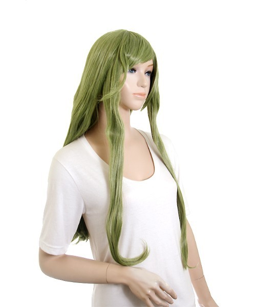 swallowtail（スワロウテイル）の「ロングストレート 77cmフルウィッグ（ウィッグ・レディース・グリーン系その他4/ブルー/パープル系その他3/オレンジ系その他/シルバー/グリーン系その他/グリーン系その他2/グリーン系その他3/ブルー系その他/ピンク系その他2/ブラック/グレー系その他/ブラウン系その他/イエロー系その他/ピンク系その他/ゴールド系/ブルー系その他3/ホワイト/ホワイト系その他/ベージュ系その他/パープル系その他/パープル系その他2/レッド/オレンジ系その他2/ピンク系その他3/イエロー系その他2・FREE）」の10枚目の写真