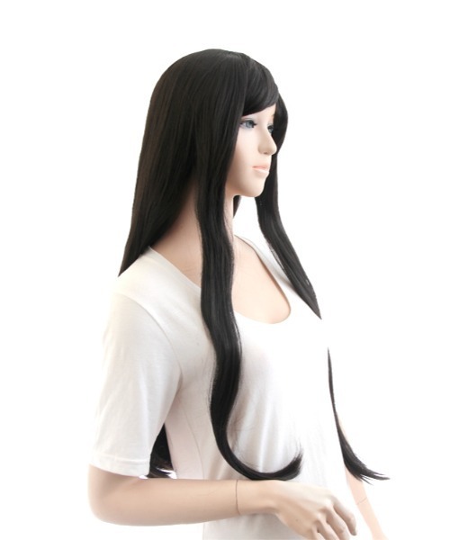 swallowtail（スワロウテイル）の「ロングストレート 77cmフルウィッグ（ウィッグ・レディース・グリーン系その他4/ブルー/パープル系その他3/オレンジ系その他/シルバー/グリーン系その他/グリーン系その他2/グリーン系その他3/ブルー系その他/ピンク系その他2/ブラック/グレー系その他/ブラウン系その他/イエロー系その他/ピンク系その他/ゴールド系/ブルー系その他3/ホワイト/ホワイト系その他/ベージュ系その他/パープル系その他/パープル系その他2/レッド/オレンジ系その他2/ピンク系その他3/イエロー系その他2・FREE）」の4枚目の写真