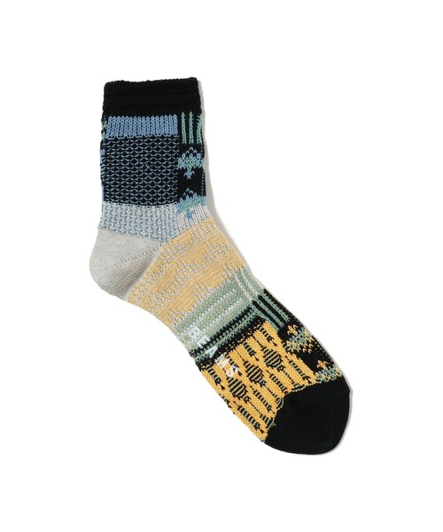BEAMS（ビームス）の「マルチカラー リンクス クルー ソックス（ソックス/靴下・メンズ・ネイビー/オフホワイト/ブラック・ONE SIZE）」の3枚目の写真