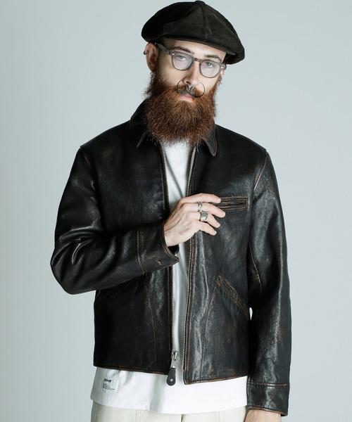 schott(ショット)の「Schott/ショット/SPORTS LEATHER JACKET/スポーツ レザージャケット(ライダースジャケット・メンズ・ブラック・M/L/XL/2XL)」の9枚目の写真