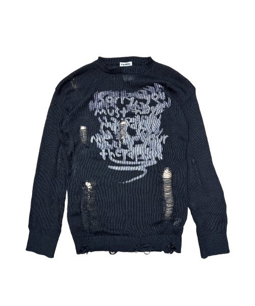 ニット セーター 「XU」damage loose knit レディース セール】【XU】damage loose knit（ニット/セーター）｜XU