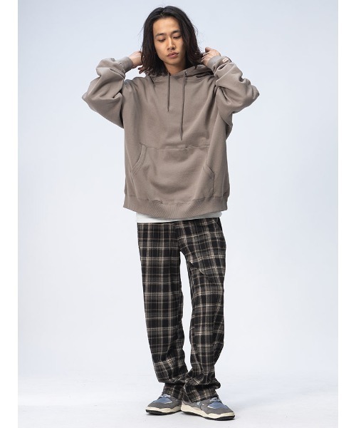 WOODENDOLL(ウッディンドール)の「WOODENDOLL ワイドパンツ チェック ウエスト ドローコード PT24AW87(その他パンツ・メンズ・ブラック/ブラウン/グリーン・M/L/S)」の4枚目の写真
