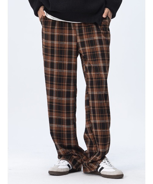 WOODENDOLL(ウッディンドール)の「WOODENDOLL ワイドパンツ チェック ウエスト ドローコード PT24AW87(その他パンツ・メンズ・ブラック/ブラウン/グリーン・M/L/S)」の9枚目の写真