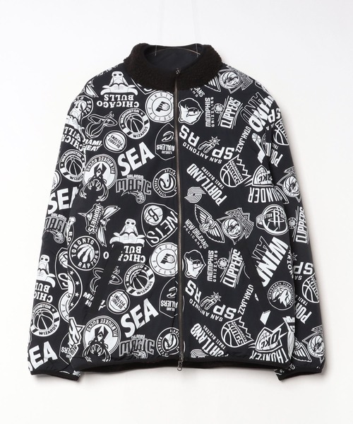 NBA（エヌビーエー）の「NBA REVERSIBLE FLEECE JACKET（ブルゾン・メンズ・ブラック・SMALL/MEDIUM）」の2枚目の写真