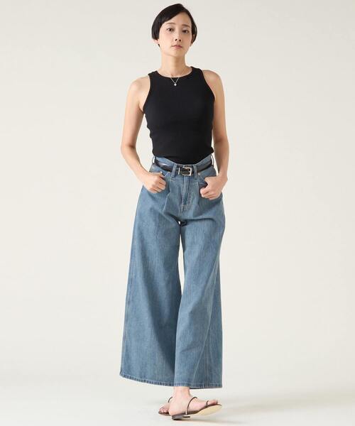 OSCALITO（オスカリート）の「《別注》【Oscalito/オスカリート】パッド付アメリカンスリーブタンクトップ（タンクトップ・レディース・ホワイト/ブラック/ライトベージュ・2）」の7枚目の写真