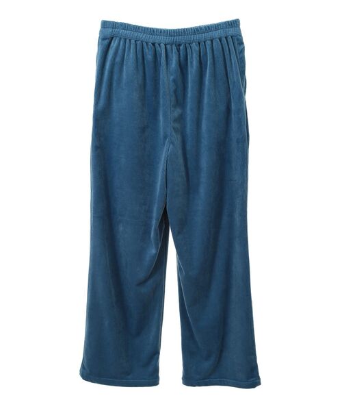 Green　Parks（グリーンパークス）の「ぽかぽか裏起毛ベロアイージーパンツ（その他パンツ・レディース・ブルー/ホワイト系その他2/ブラック/ピンク/ダークグレー・FREE）」の15枚目の写真