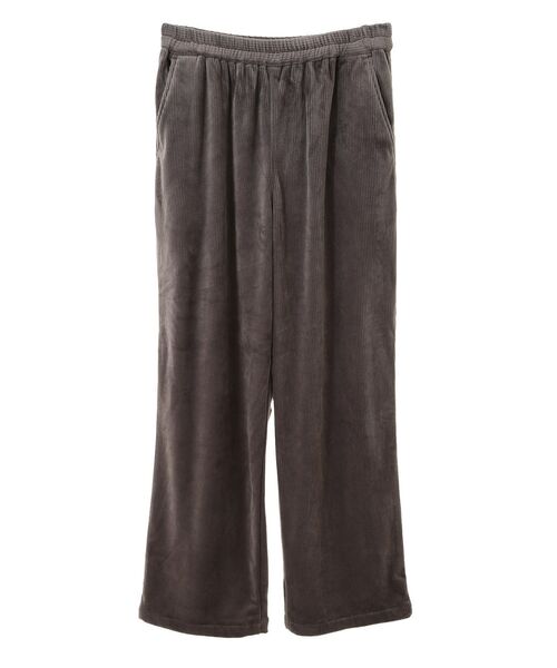 Green　Parks（グリーンパークス）の「ぽかぽか裏起毛ベロアイージーパンツ（その他パンツ・レディース・ブルー/ホワイト系その他2/ブラック/ピンク/ダークグレー・FREE）」の20枚目の写真