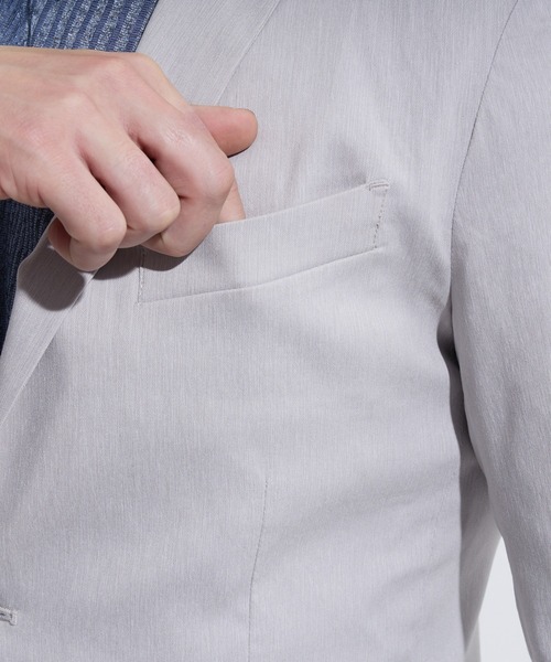 HIDEAWAYS NICOLE（ハイダウェイニコル）の「ガムストレッチブライトスラブジャケット（テーラードジャケット・メンズ・ネイビー/ライトグレー/ブラック・MEDIUM/LARGE/X-LARGE）」の11枚目の写真