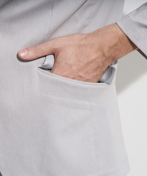 HIDEAWAYS NICOLE（ハイダウェイニコル）の「ガムストレッチブライトスラブジャケット（テーラードジャケット・メンズ・ネイビー/ライトグレー/ブラック・MEDIUM/LARGE/X-LARGE）」の12枚目の写真