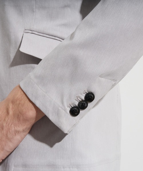 HIDEAWAYS NICOLE（ハイダウェイニコル）の「ガムストレッチブライトスラブジャケット（テーラードジャケット・メンズ・ネイビー/ライトグレー/ブラック・MEDIUM/LARGE/X-LARGE）」の13枚目の写真