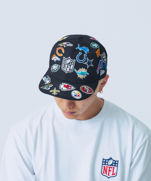 NEW ERA（ニューエラ）の「XLARGE×NEW ERA×NFL 59FIFTY CAP（キャップ・メンズ・ブラック・M/L）」の9枚目の写真