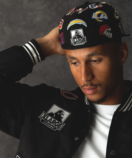 NEW ERA（ニューエラ）の「XLARGE×NEW ERA×NFL 59FIFTY CAP（キャップ・メンズ・ブラック・M/L）」の3枚目の写真