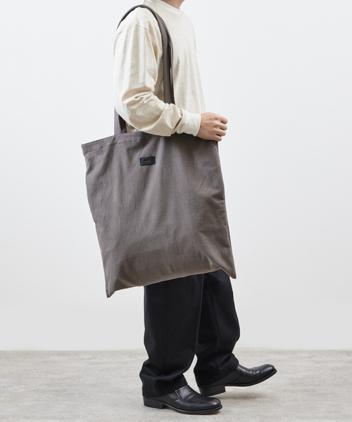 And A(アンドエー)の「And A アンドエー / BIG TOTE BAG 2WAYデカトートバッグ ビッグトートバッグ ショルダーバッグ / AA-A24U002(トートバッグ・メンズ・ライトグレー/ブラウン・FREE)」の4枚目の写真