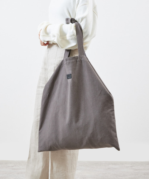 And A(アンドエー)の「And A アンドエー / BIG TOTE BAG 2WAYデカトートバッグ ビッグトートバッグ ショルダーバッグ / AA-A24U002(トートバッグ・メンズ・ライトグレー/ブラウン・FREE)」の22枚目の写真